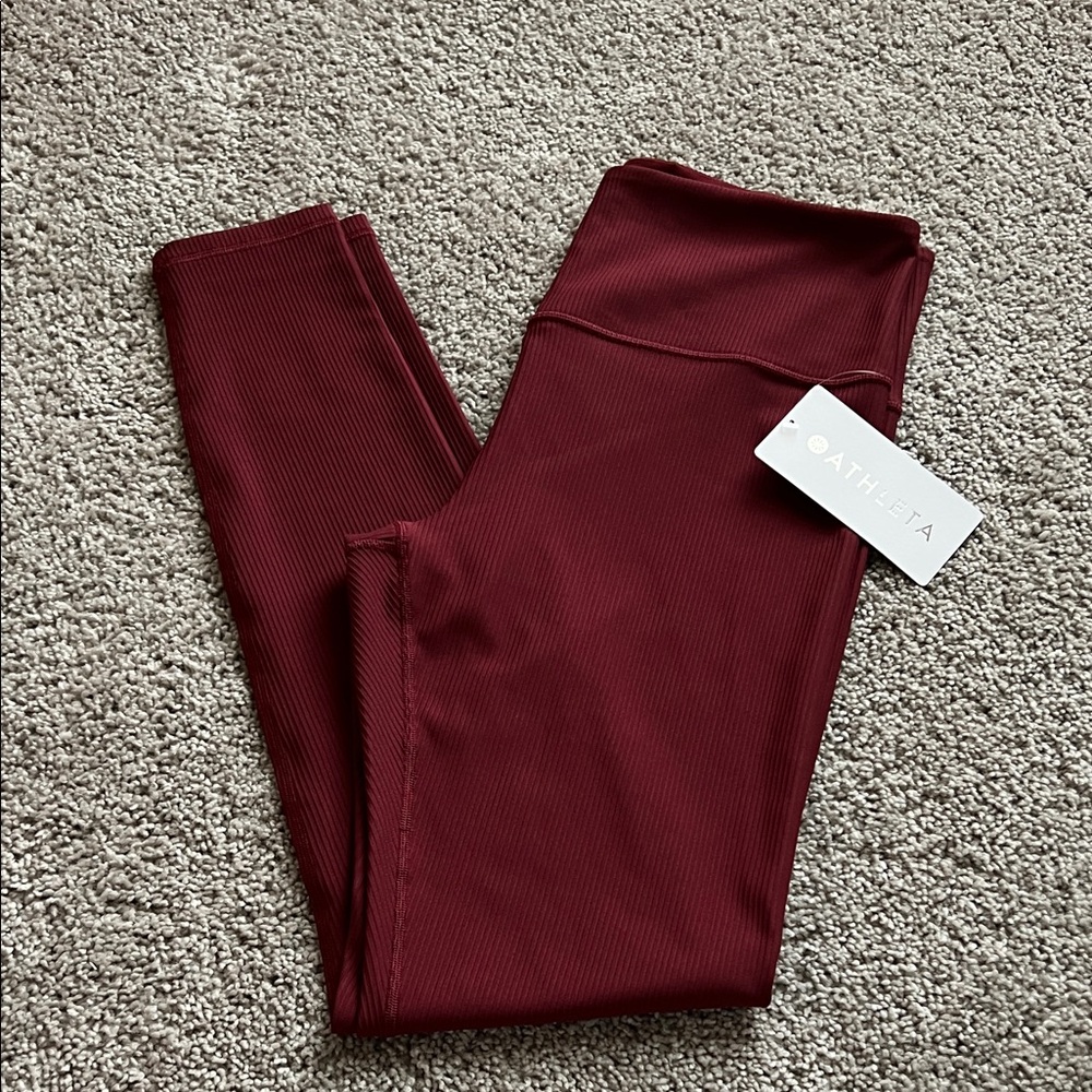 NWT Athleta Elation Rib Leggings